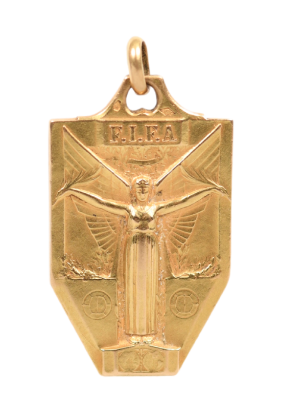 Official winner's gold medal for the 1938 World Cup