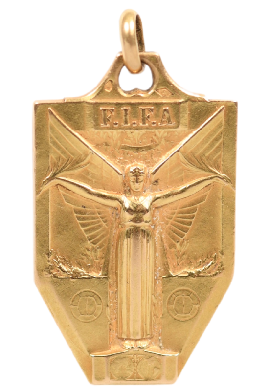 Official winner's gold medal for the 1938 World Cup