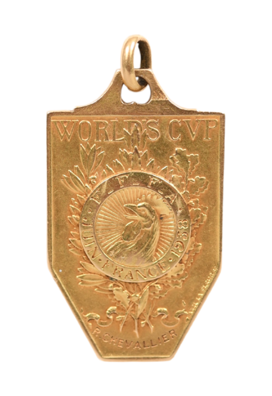 Official winner's gold medal for the 1938 World Cup